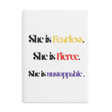 “She is…” Hardcover Notebook