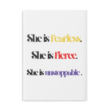 “She is…” Hardcover Notebook