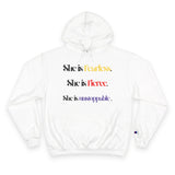 “She is…” Champion Hoodie