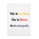 “She is…” Hardcover Notebook