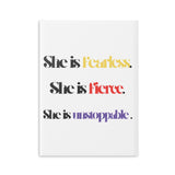 “She is…” Hardcover Notebook